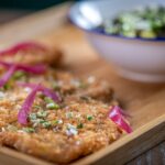 Breaded Mangalica (pork loin), potato salad, pumpkin seeds